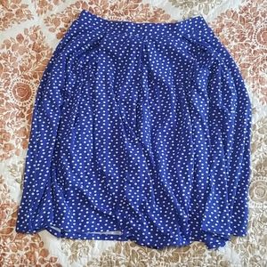 Blue with White Polka Dot Madison Skirt